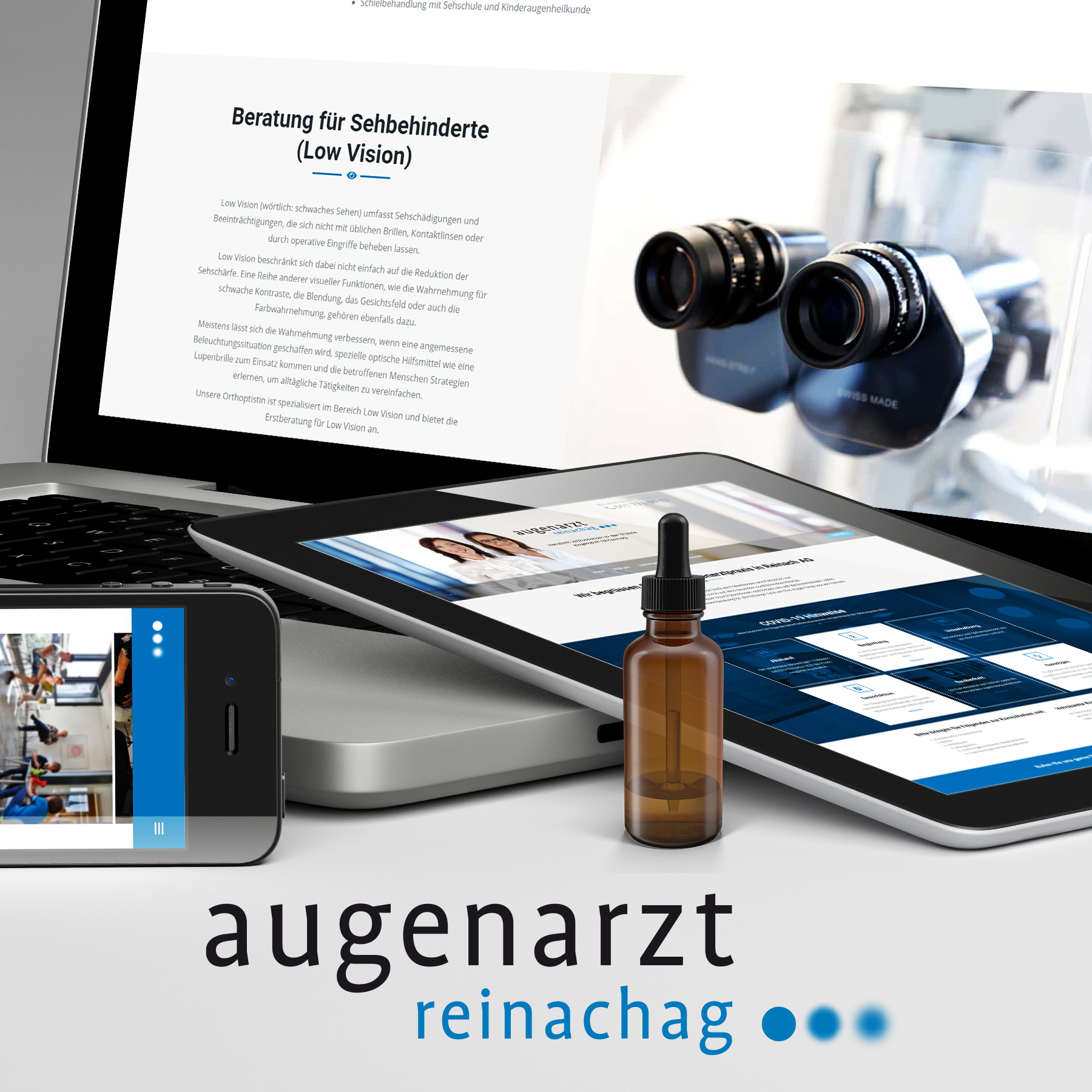 Augenarzt Reinachag - Grafikdesign - Sebastian Wiessner - Werbeagentur Aachen