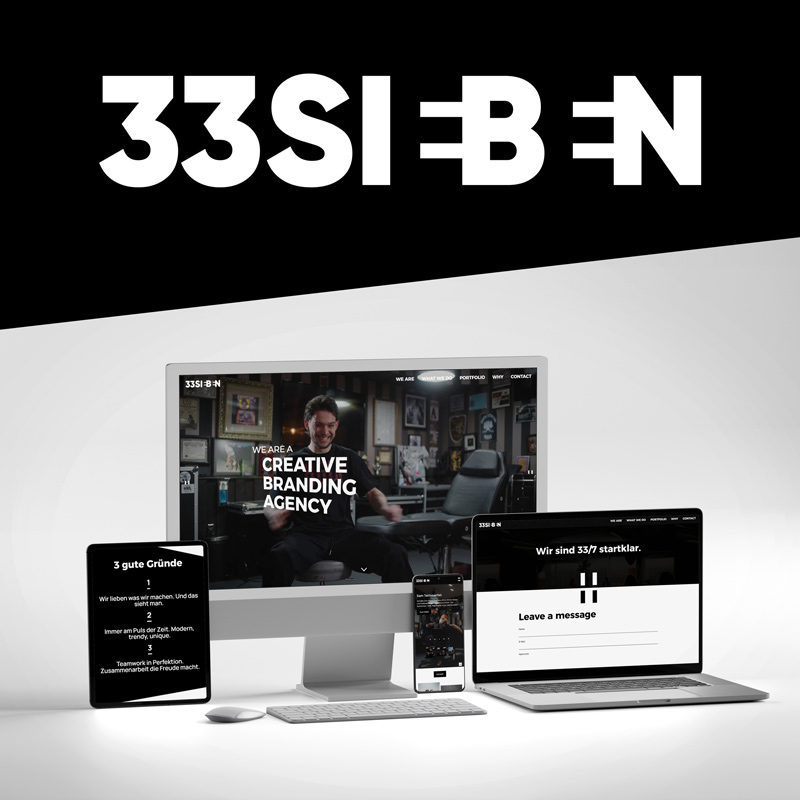 sebastian wiessner werbeagentur aachen - logodesign und webdesign für 33sieben